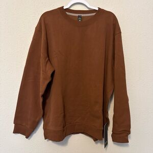 Lululemon Men’s Steady State Crew Sweatshirt XL New Roasted Brown